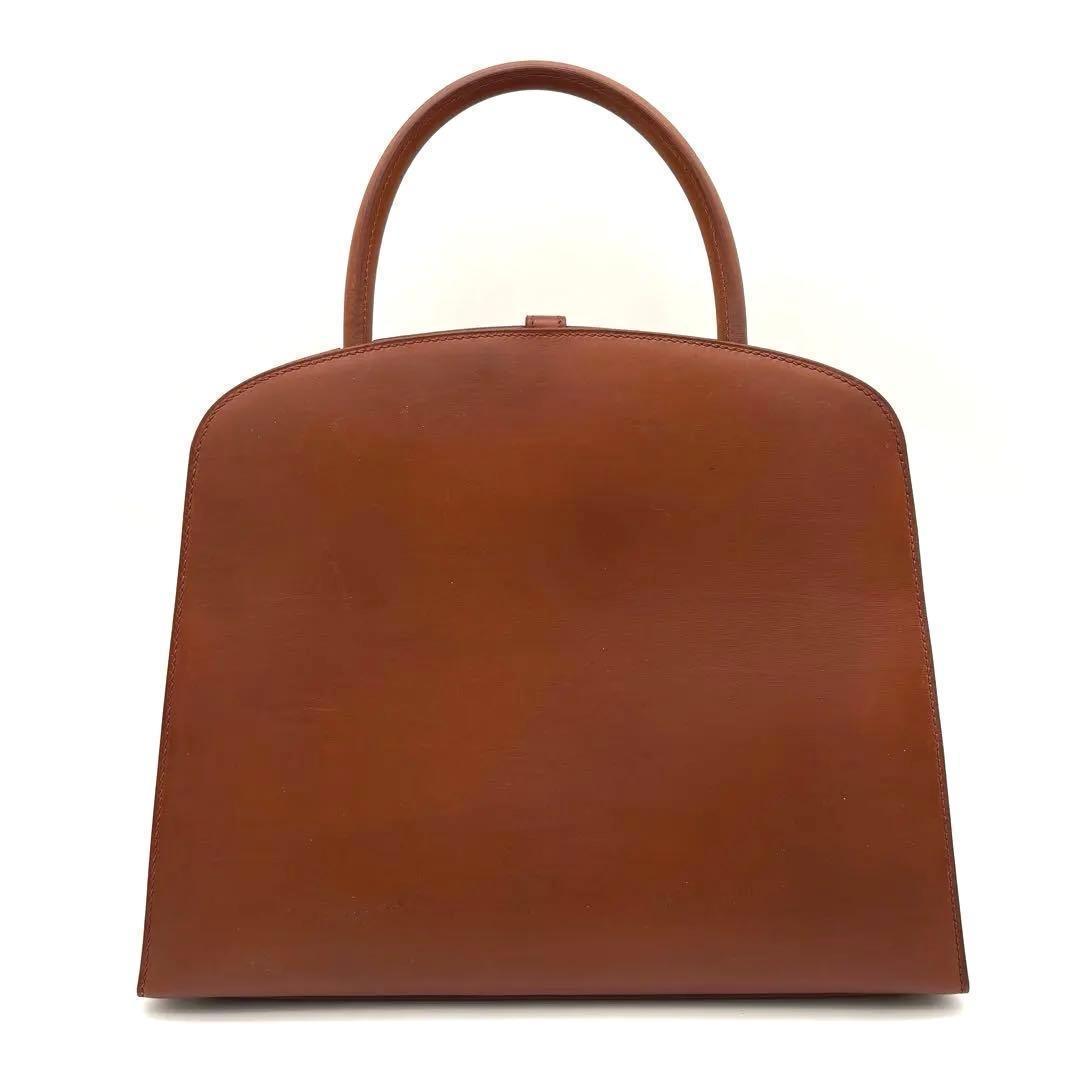 Hermes Darvi MM Gold Handbag Brown Tote — view 2