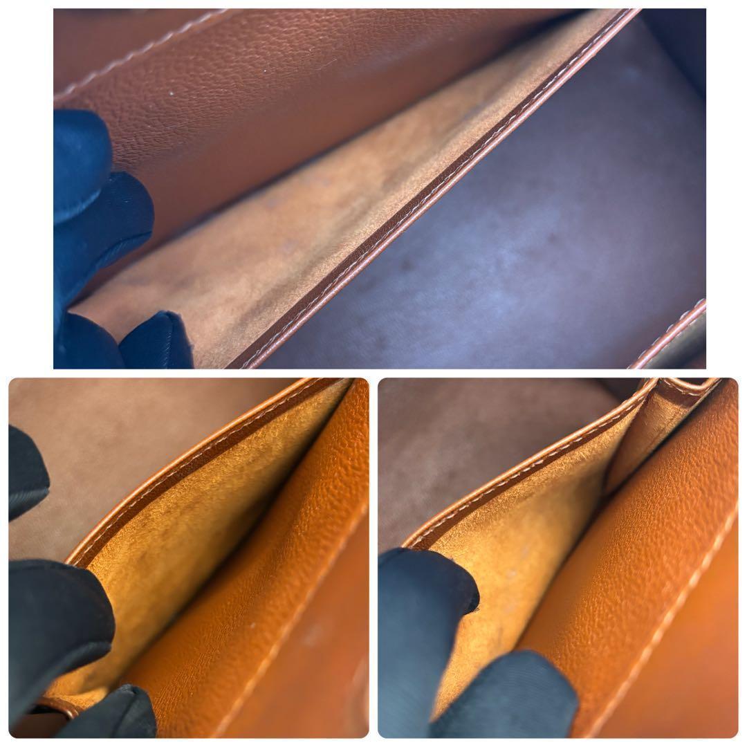 Hermes Darvi MM Gold Handbag Brown Tote — view 4