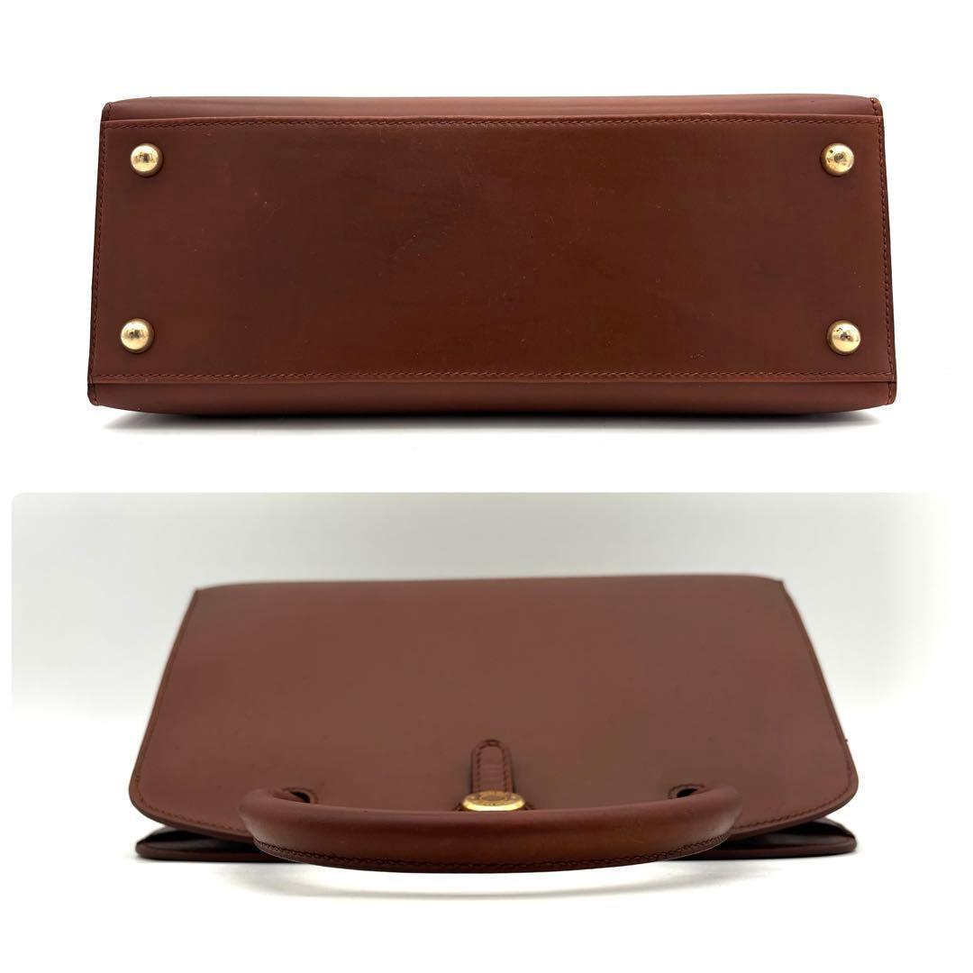 Hermes Darvi MM Gold Handbag Brown Tote — view 7