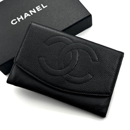 Chanel Wallet Coco Stitch Jumbo CC Logo Caviar — view 2