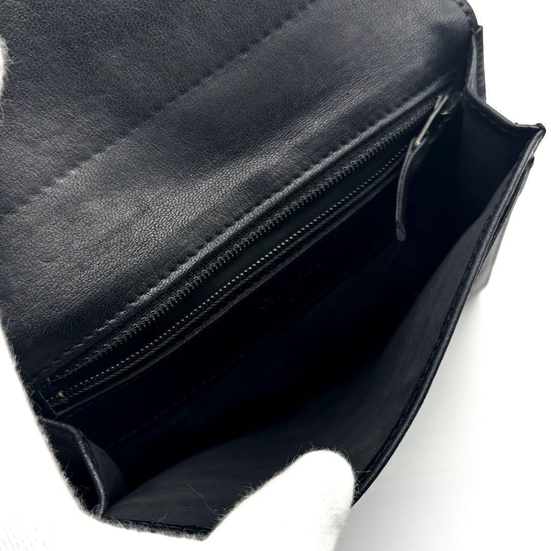 Chanel Wallet Coco Stitch Jumbo CC Logo Caviar — view 5