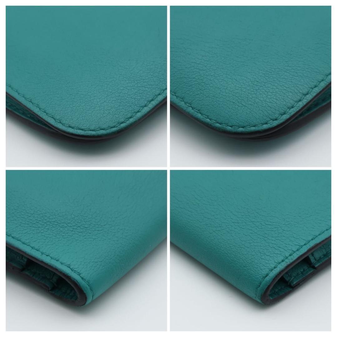 Hermes Dogon GM Wallet Swift Blue Paon — view 8