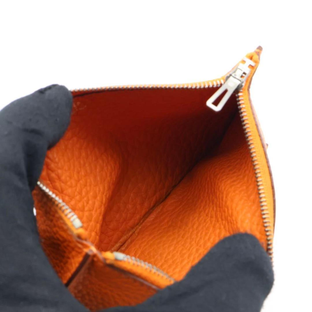 Hermes Dogon GM Orange Wallet Silver — view 6