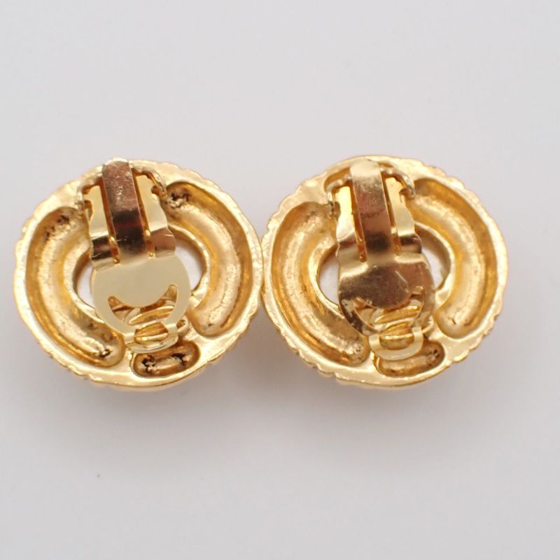 Chanel Earrings Pearl Gold 61ka992
