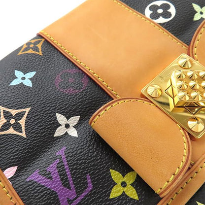 Louis Vuitton Shoulder Bag Patti Monogram Multicolor Noir Black Gold Hardware