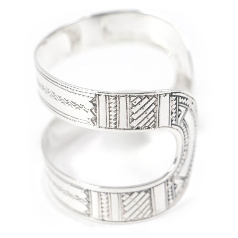 Hermes Toareg Touareg Bracelet Bangle Accessory Sv925 Silver Total Weight 75g