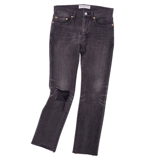 Balenciaga Pants Denim Pants Damaged Wool