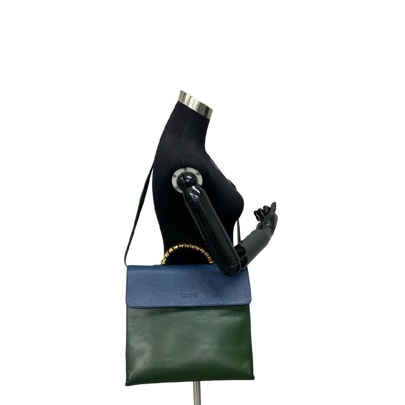 Loewe Vintage Velasquez Twist Handbag Leather 2-Way Shoulder Bag