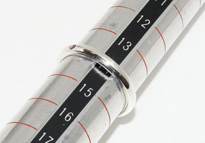 Tiffany & Co Ring SV Ruby 1P Elsa Peretti Stacking Band Ring