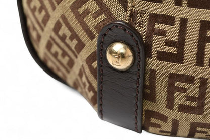 Fendi Tote Shopping Bag Zucchino Fendi Bag Zucca Pattern Brown