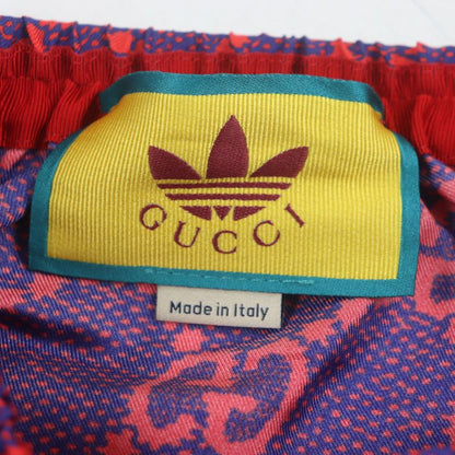  Gucci Adidas Gucci Adidas 691440 Micro GG 100% Silk Michele Period Button Fly