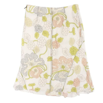 Bottega Veneta Floral Skirt Knee-Length Stitched Reconstructed Docked Bottoms