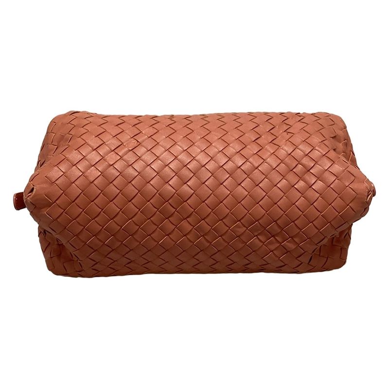 Bottega Veneta Shoulder Bag Intrecciato Pink Leather