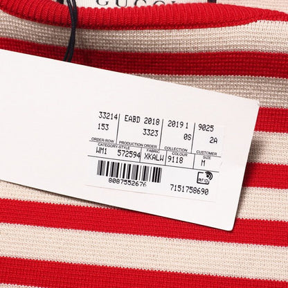 Gucci Sweater Size M Knit Pullover GG Logo Striped Alessandro