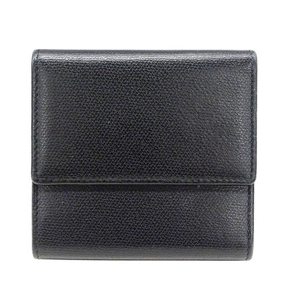 Chanel Wallet Women's Brand Bifold Wallet Coco Button Leather Black None Place