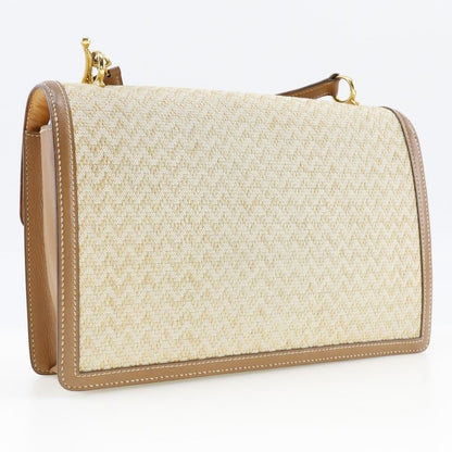 Hermes Vintage Canvas 0J Ladies Shoulder Bag