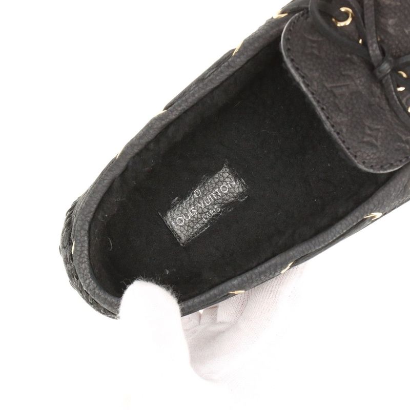 Louis Vuitton Arizona Line 18 Monogram Leather Driving Shoes Women's 36 Nd0168