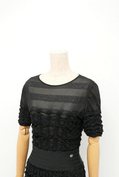 Chanel Dress Size 38 Knit Short Sleeves Made In France 20240520 Gp6403