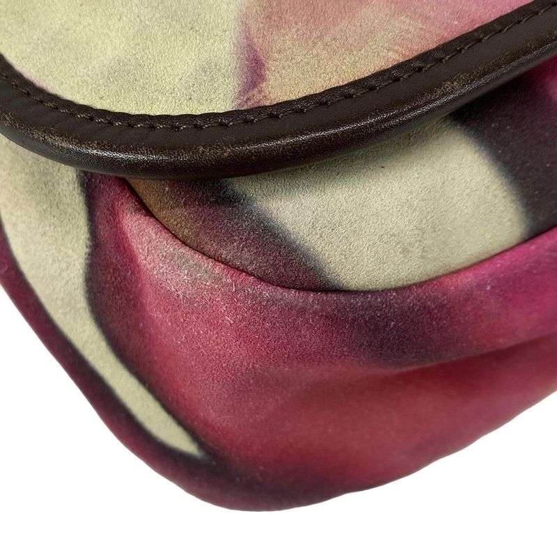 Chanel Shoulder Bag - Pink X Yellow X Multi Messenger Bag / Coco Mark Leather