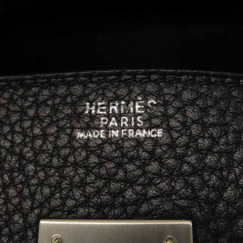 Hermes Birkin 30 Silver Hardware Handbag Togo Women