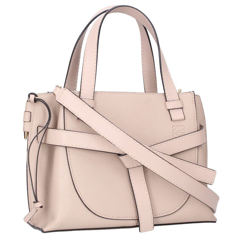 Loewe Gate Top Handle Mini Anagram Grain Calf Shoulder Bag Women