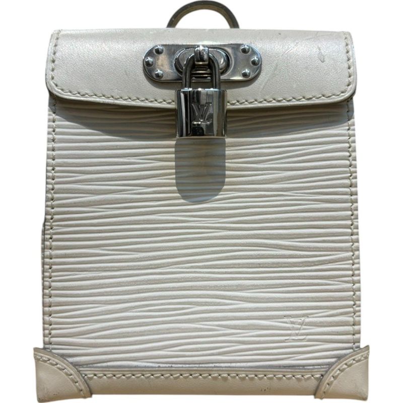 Louis Vuitton ⑤ M6004j Mini Steamer Bagcharm Women's Ivory -