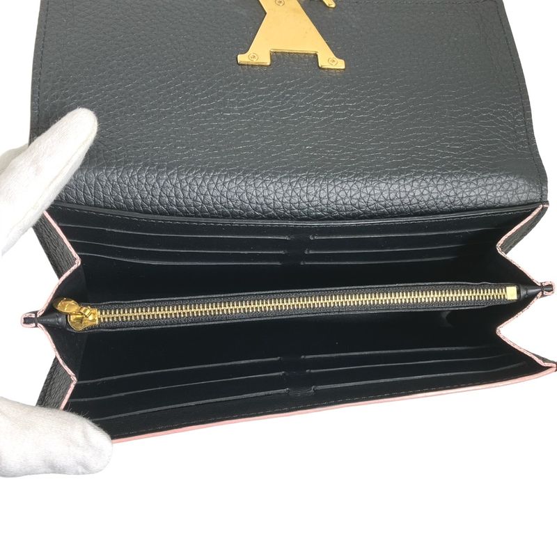 Louis Vuitton M67663 Taurillon Portefeuille Capucines Long Wallet Louis Vuitton