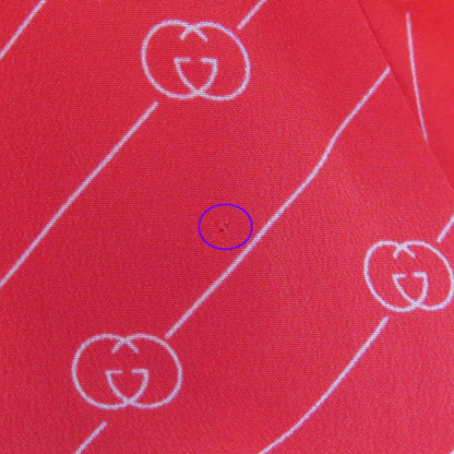 Gucci 661958 100% Silk GG Diagonal Flared Sleeve Tunic Dress With Fringe