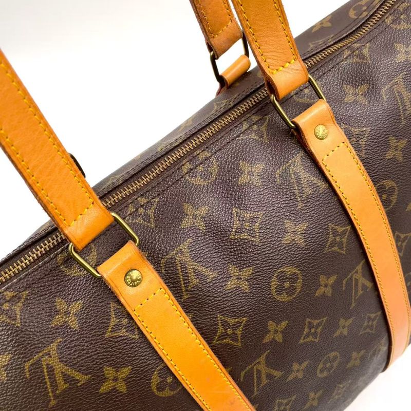 Louis Vuitton Flannery 45 Monogram Leather × PVC Brown Shoulder Bag Gold M51115