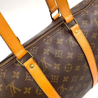 Louis Vuitton Flannery 45 Monogram Leather × PVC Brown Shoulder Bag Gold M51115