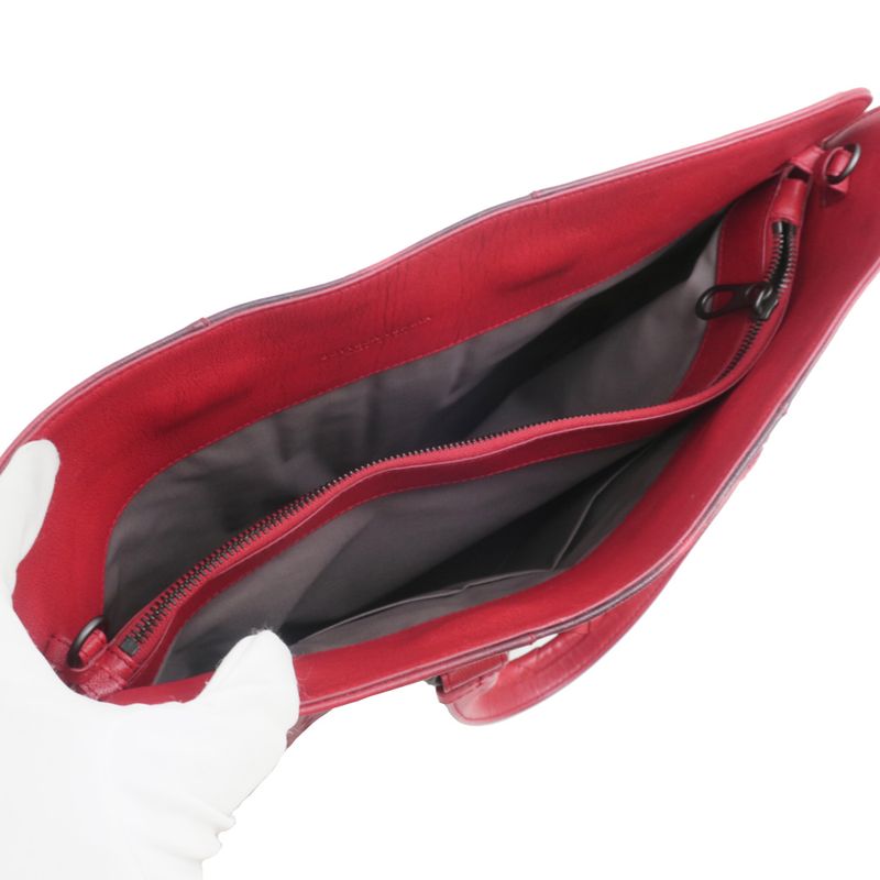 Bottega Veneta Tote Bag Hand Intrecciato Gradient Business Red Men's