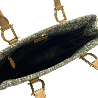 Dior/christian Dior Handbag Trotter Khaki×beige Leather