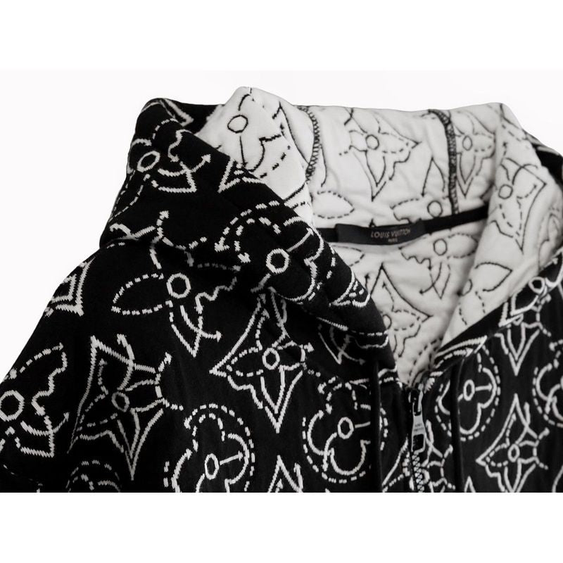 Louis Vuitton LV X Nba Stratjik Flower Quilted Hoodie Zip Up Hoodie Outerwear