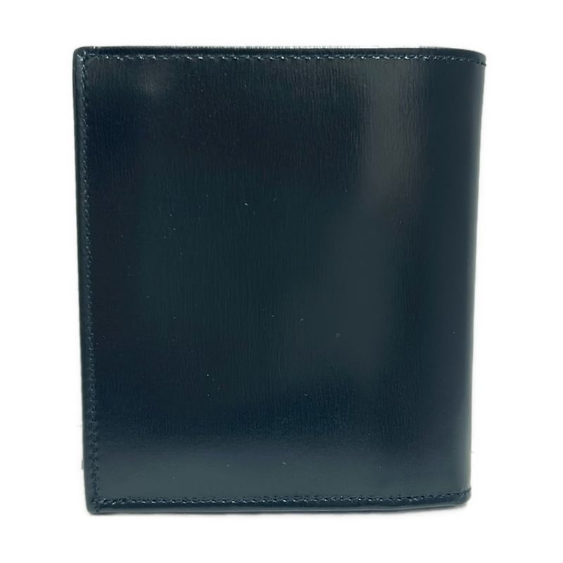 Celine Bifold Wallet - Black And Gold Leather