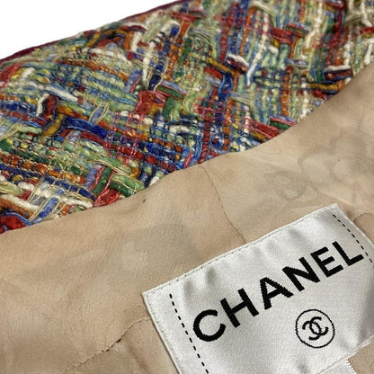 Chanel Jacket Size 34 S Women - P56262 Green X Red X Multi Long Sleeves / Tweed