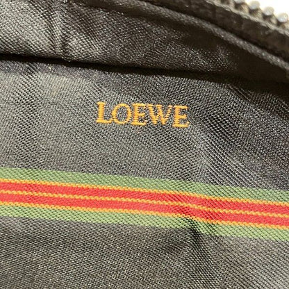 Loewe Black Leather Bag Clutch Bag Second Bag Men's