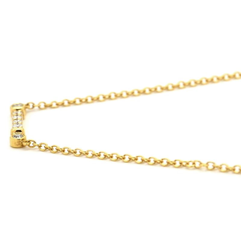 Tiffany & Co Tiffany & Co Necklace Fleur de Lis Stem 18k Yellow Gold Diamond