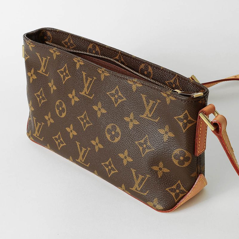 Louis Vuitton Shoulder Bag Trotter Brown Rank S