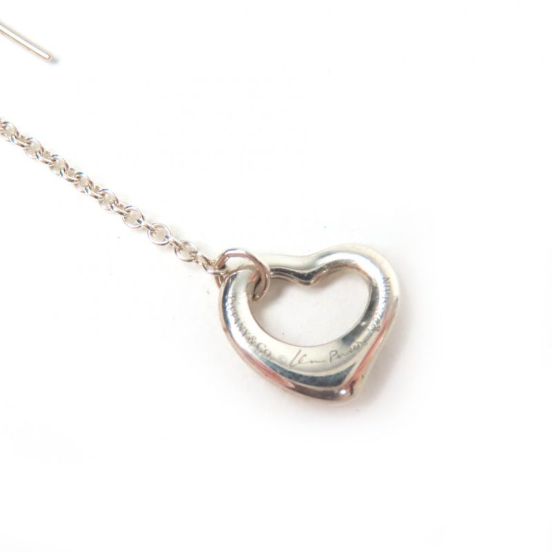 Tiffany & Co Elsa Peretti Open Heart Drop Earrings Ag925 Accessorie