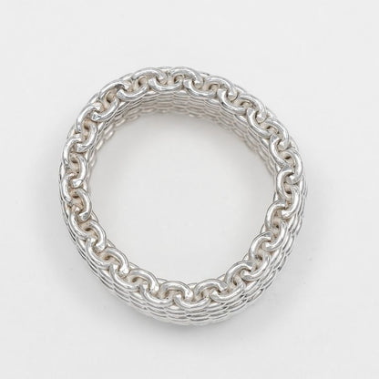 Tiffany & Co Somerset Silver 925 Size 13 Ladies 8.6g Ring