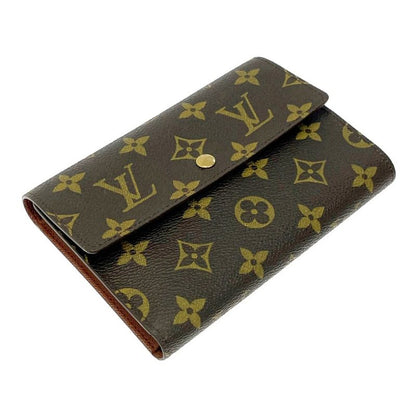 Louis Vuitton M61202 Monogram PVC Porte-Tresor Etui Papier Brown 304014 Trifold