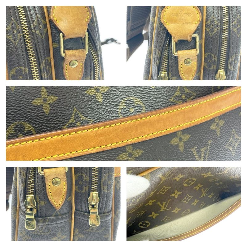 Louis Vuitton M45254 Monogram PVC Reporter PM Shoulder Bag Brown 455894