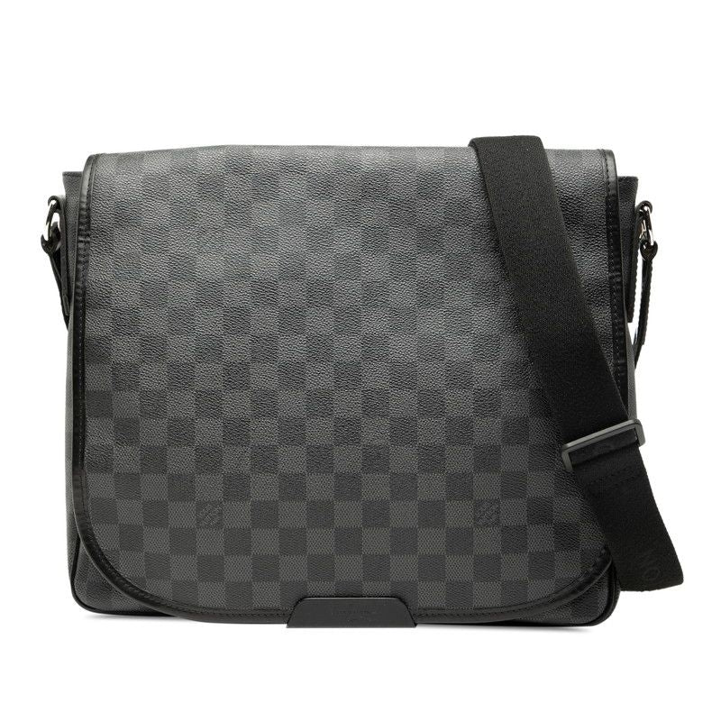Louis Vuitton Damier Graphite Daniel MM Shoulder Bag Messenger Bag N58029 Black