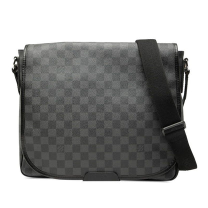 Louis Vuitton Damier Graphite Daniel MM Shoulder Bag Messenger Bag N58029 Black