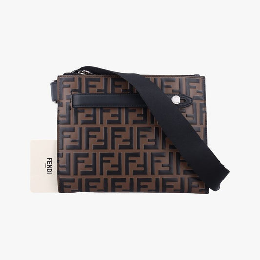 Fendi Zucca Pattern Brown Leather 7va437 A4K5 1890189