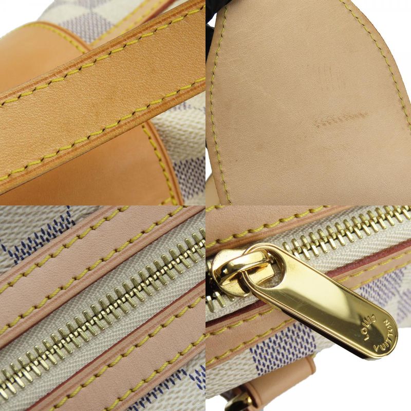 Louis Vuitton Tote Bag Stresa PM N42220 Damier Azure Nubuck White Gold Hardware