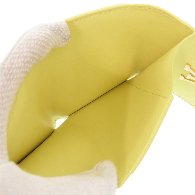 Louis Vuitton Portefeuille Capucines XS M83610 IC Chip Taurillon Leather Yellow