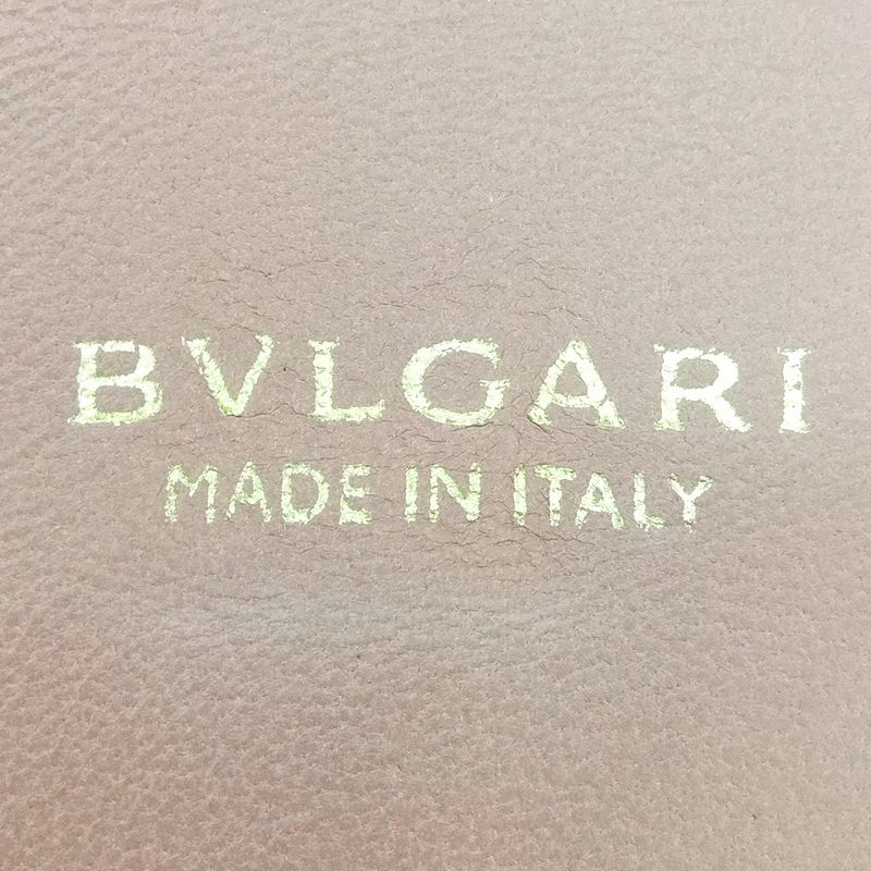 Bvlgari Logo Clip Long Wallet Metallic Pink Long Wallet Leather 287068 NFC Tag