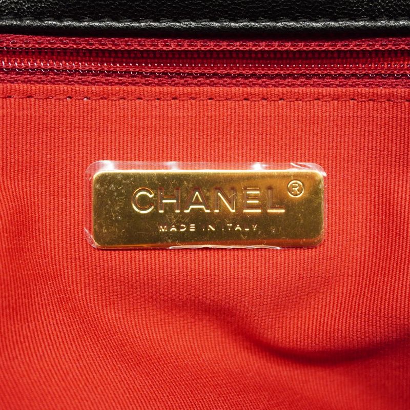 Chanel Handbag Chanel 19 Lambskin Black Gold/silver Hardware 2way Bag Ladies