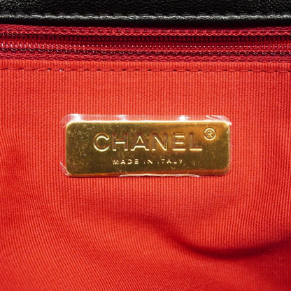 Chanel Handbag Chanel 19 Lambskin Black Gold/silver Hardware 2way Bag Ladies